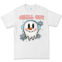 White chill out christmas snowman Premium Tee - MaliasSmallBusiness