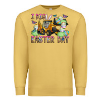 Antique Gold I Dig Easter Day Premium Sweatshirt - CowhideDigitalArt