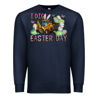Navy I Dig Easter Day Premium Sweatshirt - CowhideDigitalArt