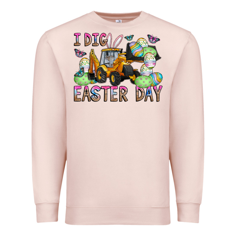 I Dig Easter Day Premium Sweatshirt by CowhideDigitalArt | Teevron