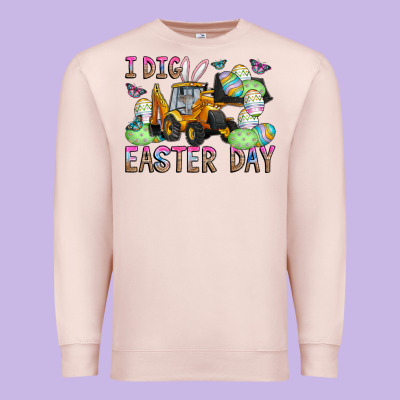 I Dig Easter Day Premium Sweatshirt Designed By Cowhidedigitalart