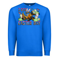 True Royal I Dig Easter Day Premium Sweatshirt - CowhideDigitalArt