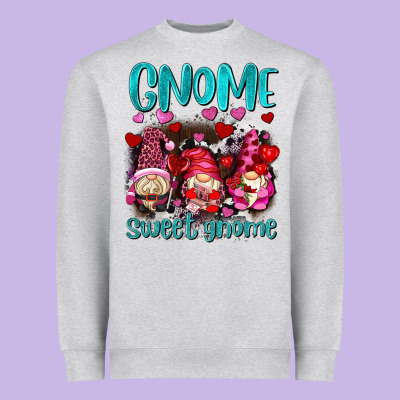 Gnome Sweet Gnomes Olivia Heavyweight Sweatshirt Designed By Oliviacreatesart