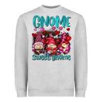 Heather Grey gnome sweet gnomes olivia Heavyweight Sweatshirt - OliviaCreatesArt