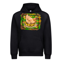 Black st patricks day farm chicken gold eggs leopard serape glitter Urban Hoodie - Artiststas
