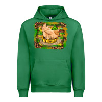 Emerald st patricks day farm chicken gold eggs leopard serape glitter Urban Hoodie - Artiststas