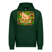 Forest Green st patricks day farm chicken gold eggs leopard serape glitter Urban Hoodie - Artiststas