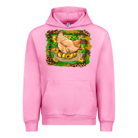 Fuchsia Pink st patricks day farm chicken gold eggs leopard serape glitter Urban Hoodie - Artiststas