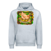 Heather Grey st patricks day farm chicken gold eggs leopard serape glitter Urban Hoodie - Artiststas