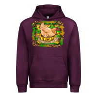 Mauve Wine st patricks day farm chicken gold eggs leopard serape glitter Urban Hoodie - Artiststas