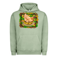 Pigment Oil Green st patricks day farm chicken gold eggs leopard serape glitter Urban Hoodie - Artiststas