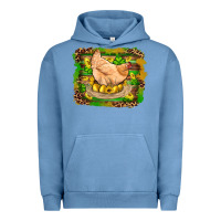 Pigment Pebble Blue st patricks day farm chicken gold eggs leopard serape glitter Urban Hoodie - Artiststas