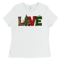 White christmas tree love Ladies Tee - RanaPortraitStore