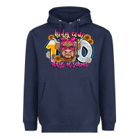 Navy Holy Cow 100 Days Of School Heavyweight Hoodie - CowhideDigitalArt