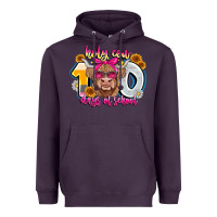 Plum Holy Cow 100 Days Of School Heavyweight Hoodie - CowhideDigitalArt