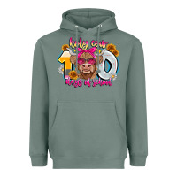 Sage Holy Cow 100 Days Of School Heavyweight Hoodie - CowhideDigitalArt