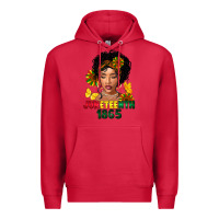 Cardinal juneteenth 1865 black woman Premium Hoodie - FaDigitalArtStudio