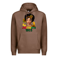 Chestnut juneteenth 1865 black woman Premium Hoodie - FaDigitalArtStudio