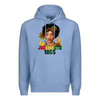 Colony Blue juneteenth 1865 black woman Premium Hoodie - FaDigitalArtStudio