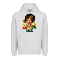 Dove Grey juneteenth 1865 black woman Premium Hoodie - FaDigitalArtStudio