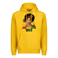 Lemon juneteenth 1865 black woman Premium Hoodie - FaDigitalArtStudio