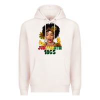 Pale Pink juneteenth 1865 black woman Premium Hoodie - FaDigitalArtStudio