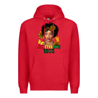 Red juneteenth 1865 black woman Premium Hoodie - FaDigitalArtStudio