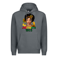Rock juneteenth 1865 black woman Premium Hoodie - FaDigitalArtStudio