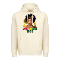 Sandshell juneteenth 1865 black woman Premium Hoodie - FaDigitalArtStudio