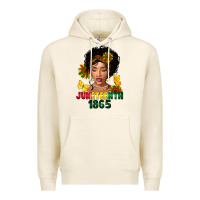 Tofu juneteenth 1865 black woman Premium Hoodie - FaDigitalArtStudio