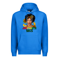 True Royal juneteenth 1865 black woman Premium Hoodie - FaDigitalArtStudio