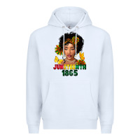 White juneteenth 1865 black woman Premium Hoodie - FaDigitalArtStudio