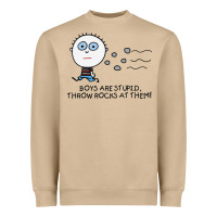 Mushroom boys are stupid throw rocks at them Heavyweight Sweatshirt - tuanDangUi