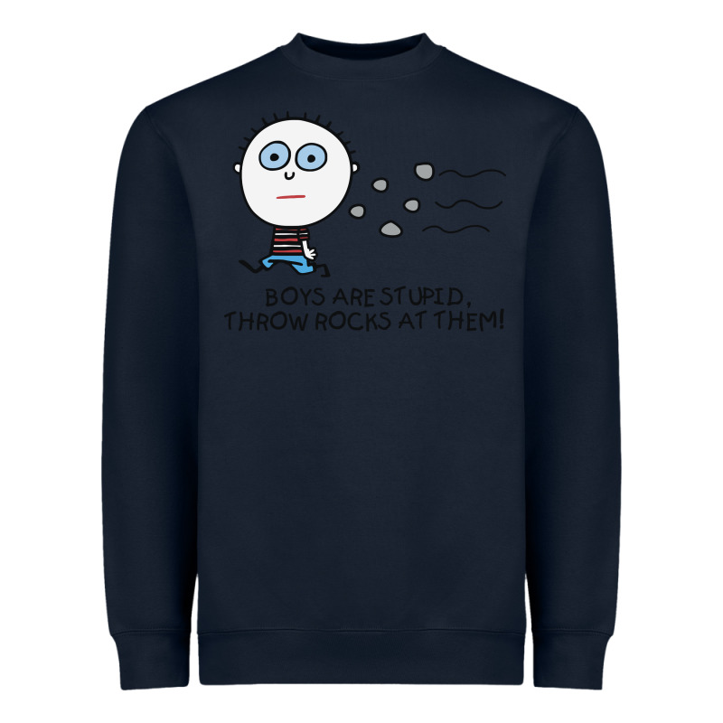Boys Are Stupid Throw Rocks At Them Heavyweight Sweatshirt by tuanDangUi | Teevron