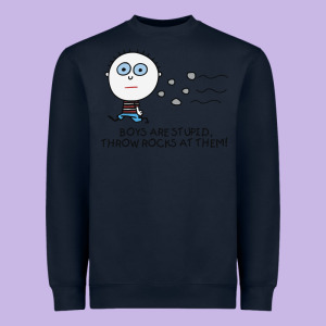 Boys Are Stupid Throw Rocks At Them Heavyweight Sweatshirt Designed By Tuandangui