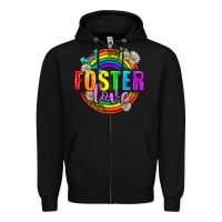 Black Foster Love Pride Lgbtq Zipper Hoodie - BundleAndBundleShop