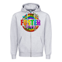 Heather Grey Foster Love Pride Lgbtq Zipper Hoodie - BundleAndBundleShop