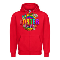 Red Foster Love Pride Lgbtq Zipper Hoodie - BundleAndBundleShop