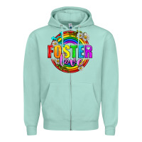 Seafoam Foster Love Pride Lgbtq Zipper Hoodie - BundleAndBundleShop