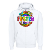 White Foster Love Pride Lgbtq Zipper Hoodie - BundleAndBundleShop