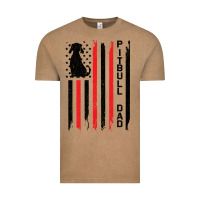 Vintage Coffee Pitbull Dad Vintage Tee - Bettercallsaul