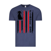 Vintage Denim Pitbull Dad Vintage Tee - Bettercallsaul