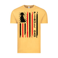 Vintage Mustard Pitbull Dad Vintage Tee - Bettercallsaul