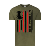 Vintage Olive Pitbull Dad Vintage Tee - Bettercallsaul