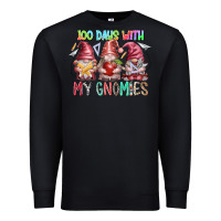 Black 100 days with my gnomies Premium Sweatshirt - RacoonDesign