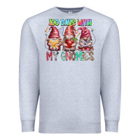 Heather Grey 100 days with my gnomies Premium Sweatshirt - RacoonDesign