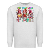 Oatmeal Heather 100 days with my gnomies Premium Sweatshirt - RacoonDesign