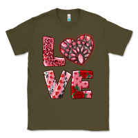 Army Green love  with pink gemstone Classic Tee - RanaPortraitStore