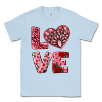 Dusty Blue love  with pink gemstone Classic Tee - RanaPortraitStore