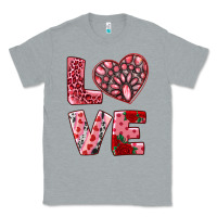 Heather Grey love  with pink gemstone Classic Tee - RanaPortraitStore